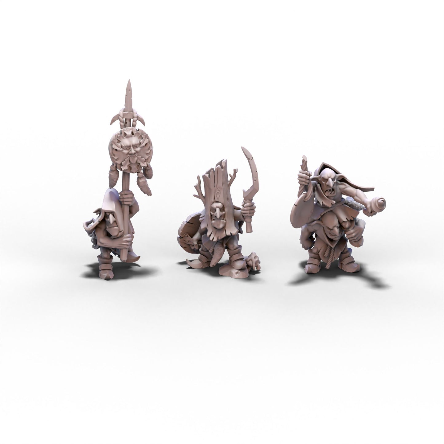 Goblin Tribes | Swamp Goblins with Pikes | 28mm/32mm