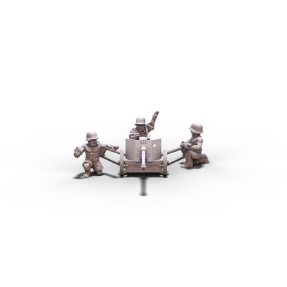 Germany | Afrika Korps PAK 40 Cannon | 15mm/28mm miniatures