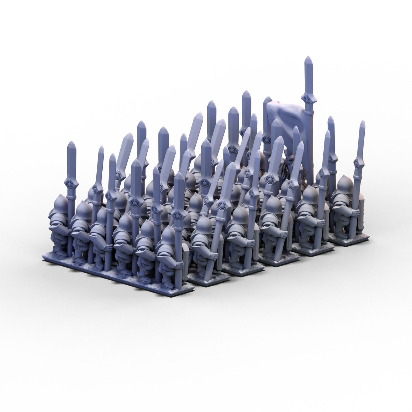 White Tree Kingdom | White Tree Spearmen Unit 2 | 10mm/15mm