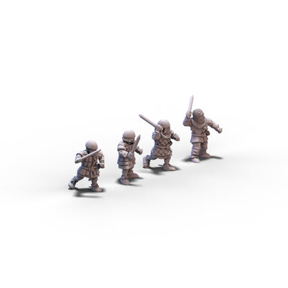 Scotland | Scot Warriors with Swords | 15mm/28mm miniatures