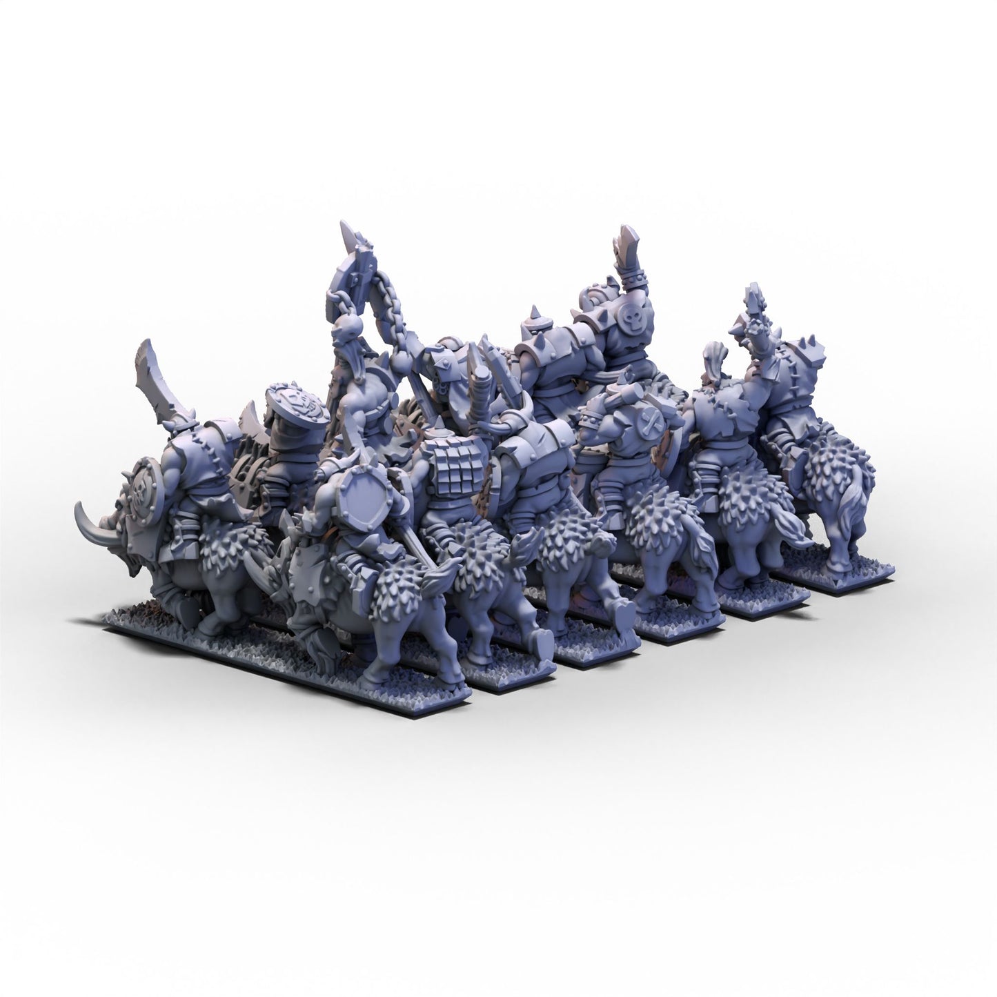 Orcs and Goblins (FD) | Orc Boar Riders Unit 2 | 10mm/15mm