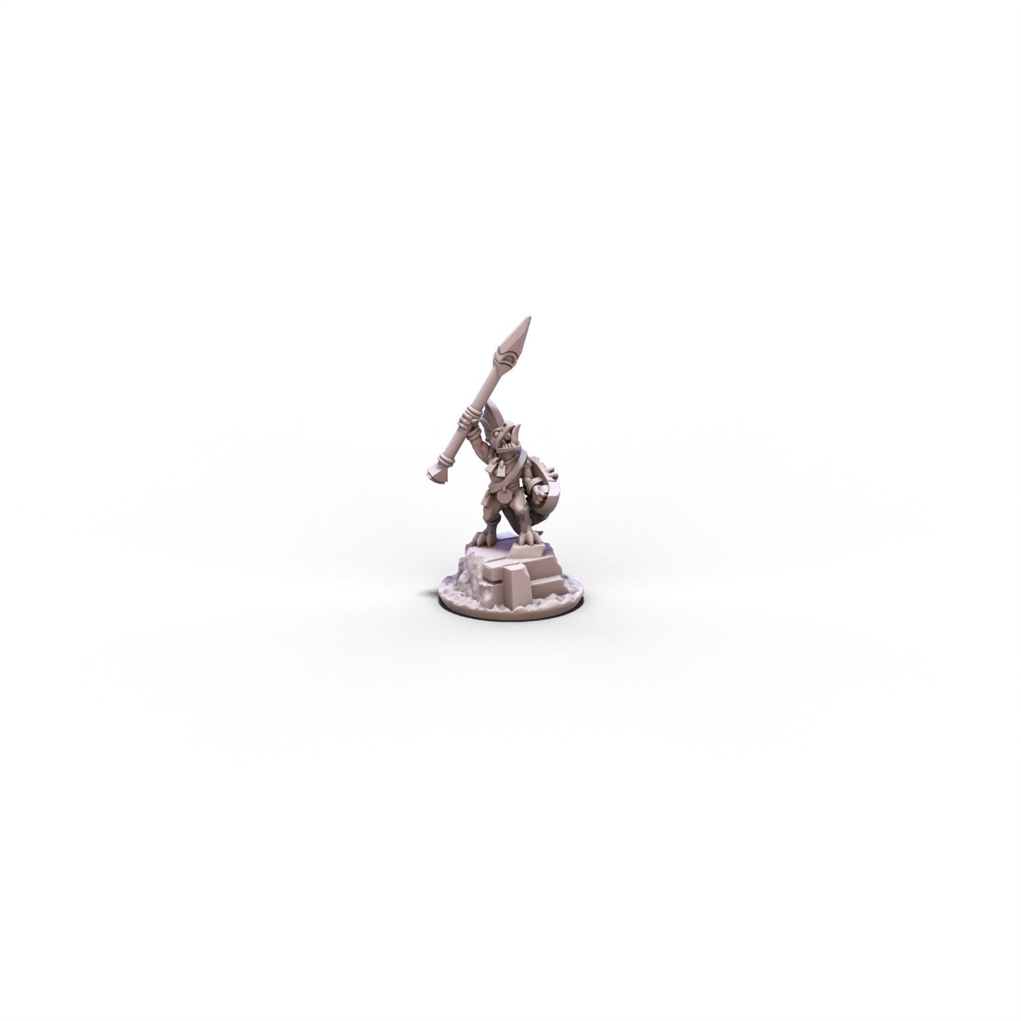 Reptilians | Hero with Spear | 10mm/15mm