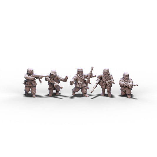 Russia | Winter SMG Squad 1 | 15mm/28mm miniatures