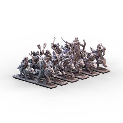 Dwarf Demonsmiths | Hobgoblin Wolf Riders Unit 2 | 10mm/15mm