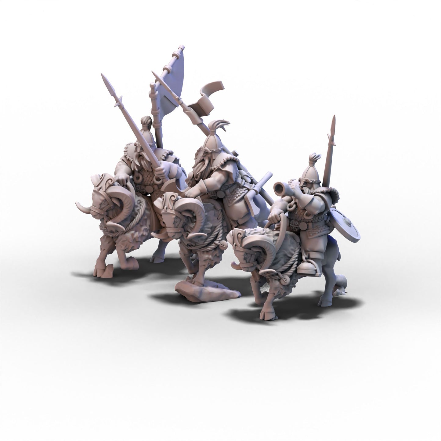 Sons of Ymir | Mounted Dwarf Light Cavalry | 28mm/32mm