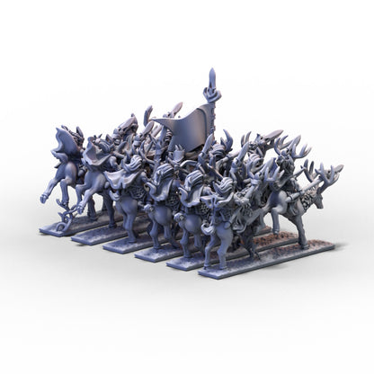 Wood Elves | Stag Riders Unit 2 | 10mm/15mm