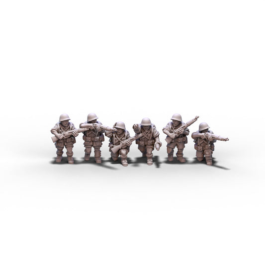 Italy | Riflemen Squad 1 (Africa) | 15mm/28mm miniatures