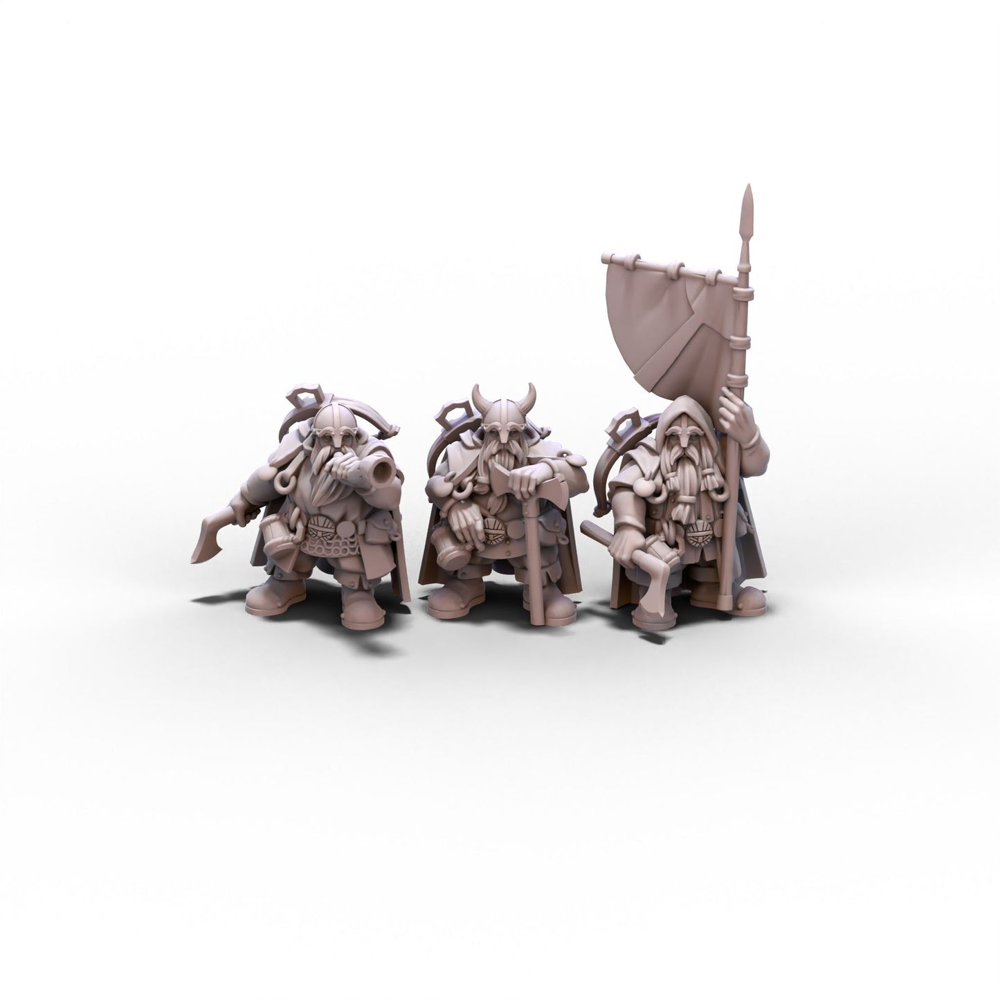 Sons of Ymir | Dwarf Rangers with Spears | 28mm/32mm