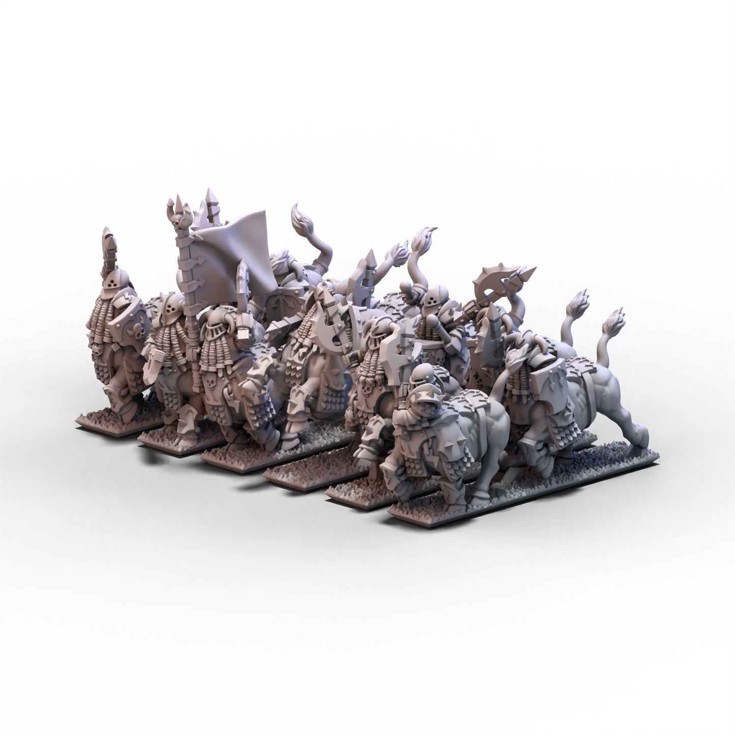 Dwarf Demonsmiths | Centaurs Unit 1 (Helmets) | 10mm/15mm