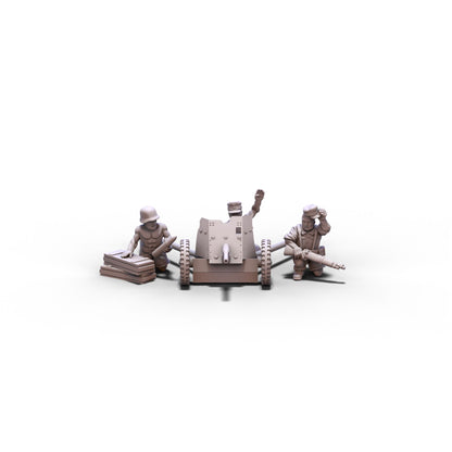 Germany | Afrika Korps PAK 36 Cannon | 15mm/28mm miniatures