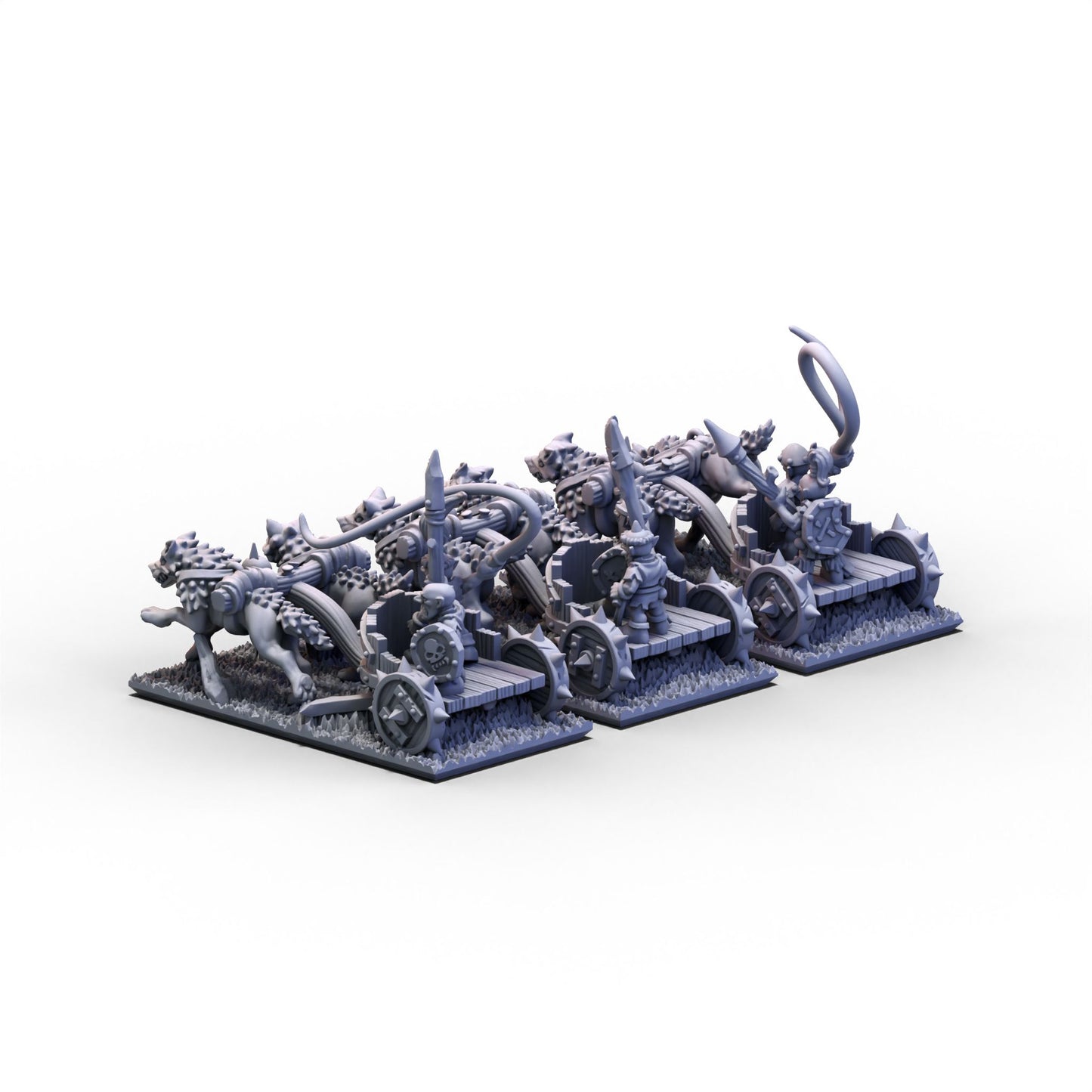 Orcs and Goblins (FD) | Goblin Wolf Chariots Unit | 10mm/15mm