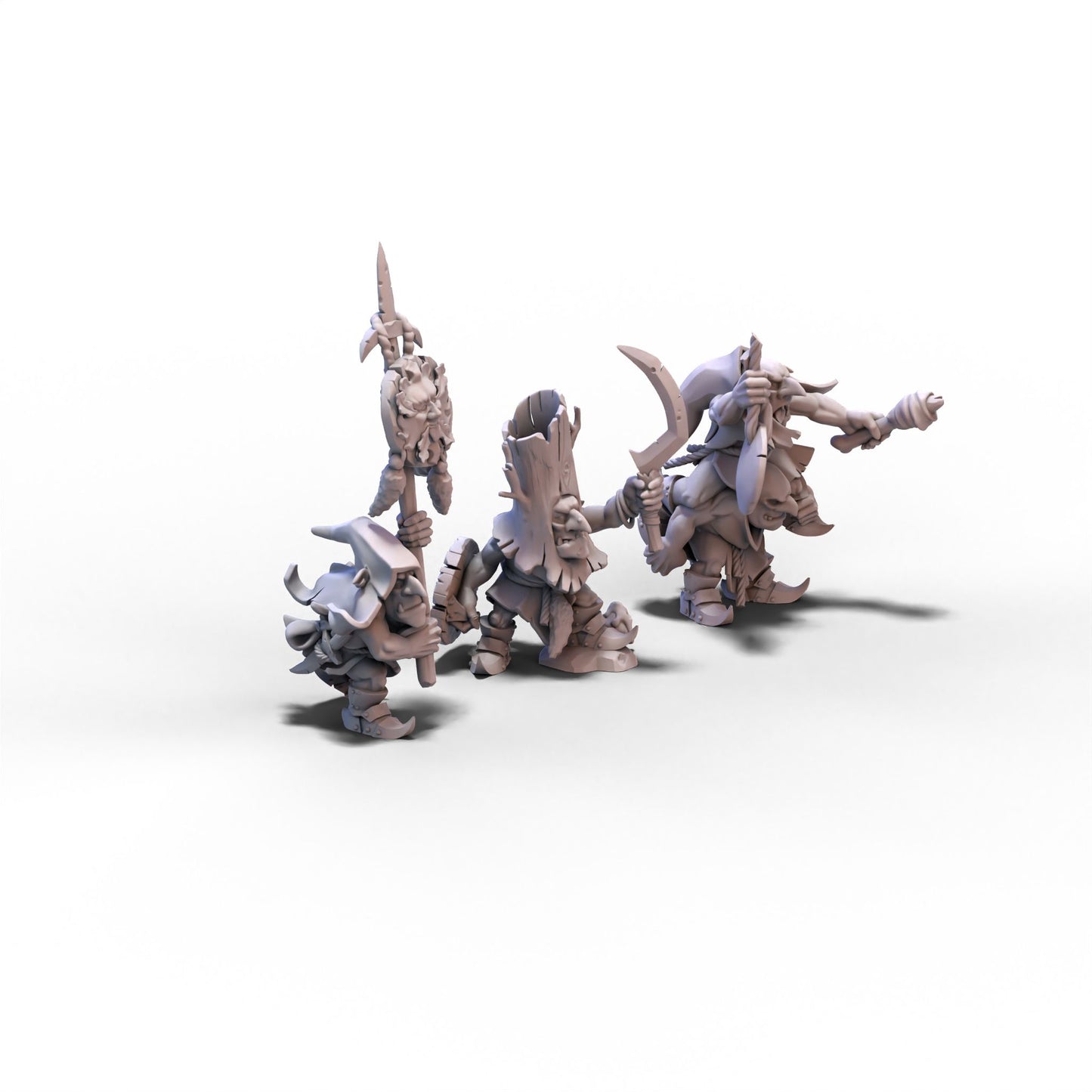 Goblin Tribes | Swamp Goblins with Pikes | 28mm/32mm