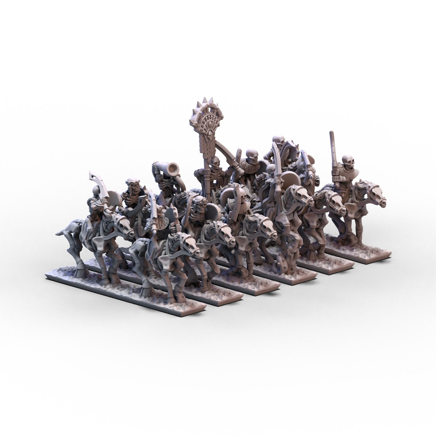 King of Sands | Skeleton Cavalry (Swords) Unit 2 | 10mm/15mm