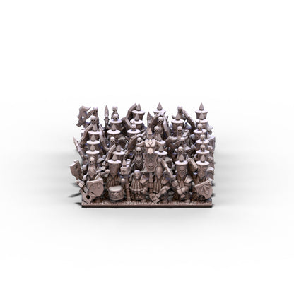 Dwarf Demonsmiths | Demonsmith Warriors (Big Hats) Unit 1 | 10mm/15mm