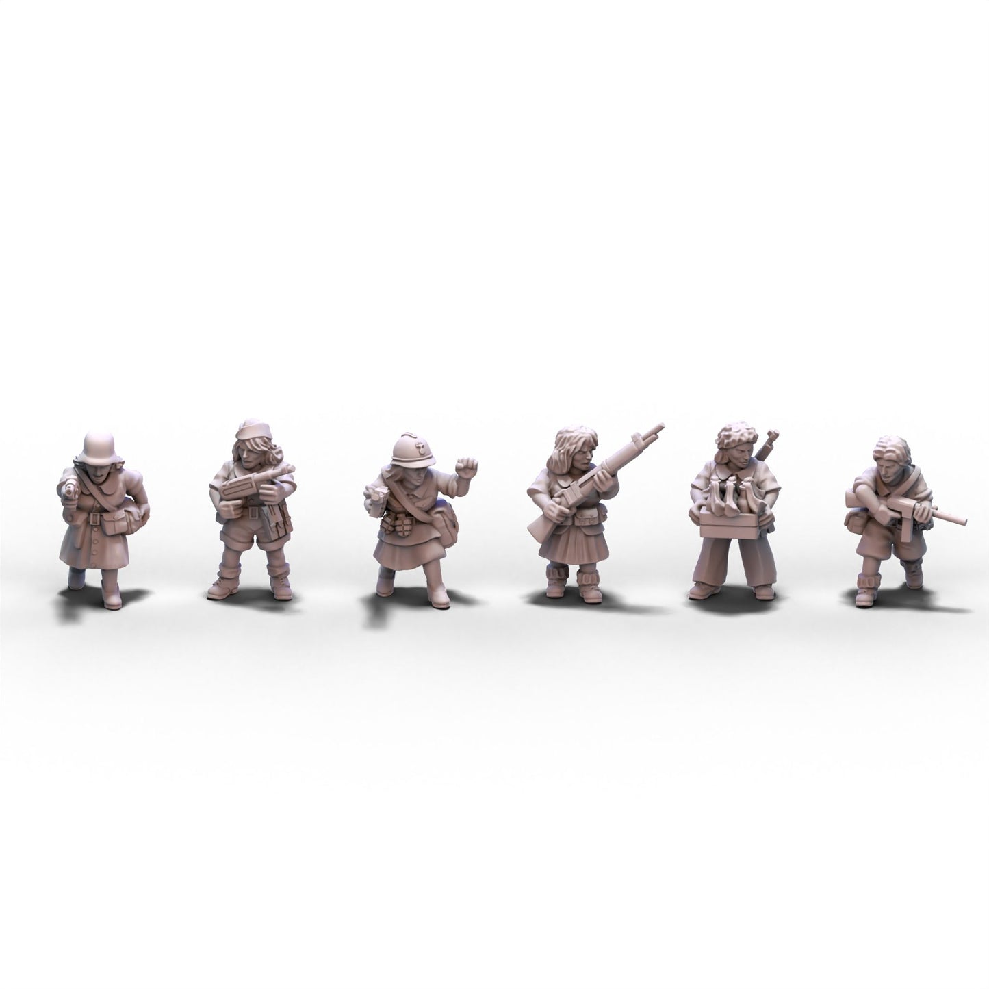 France | Resistance Soldiers (Female) | 15mm/28mm miniatures