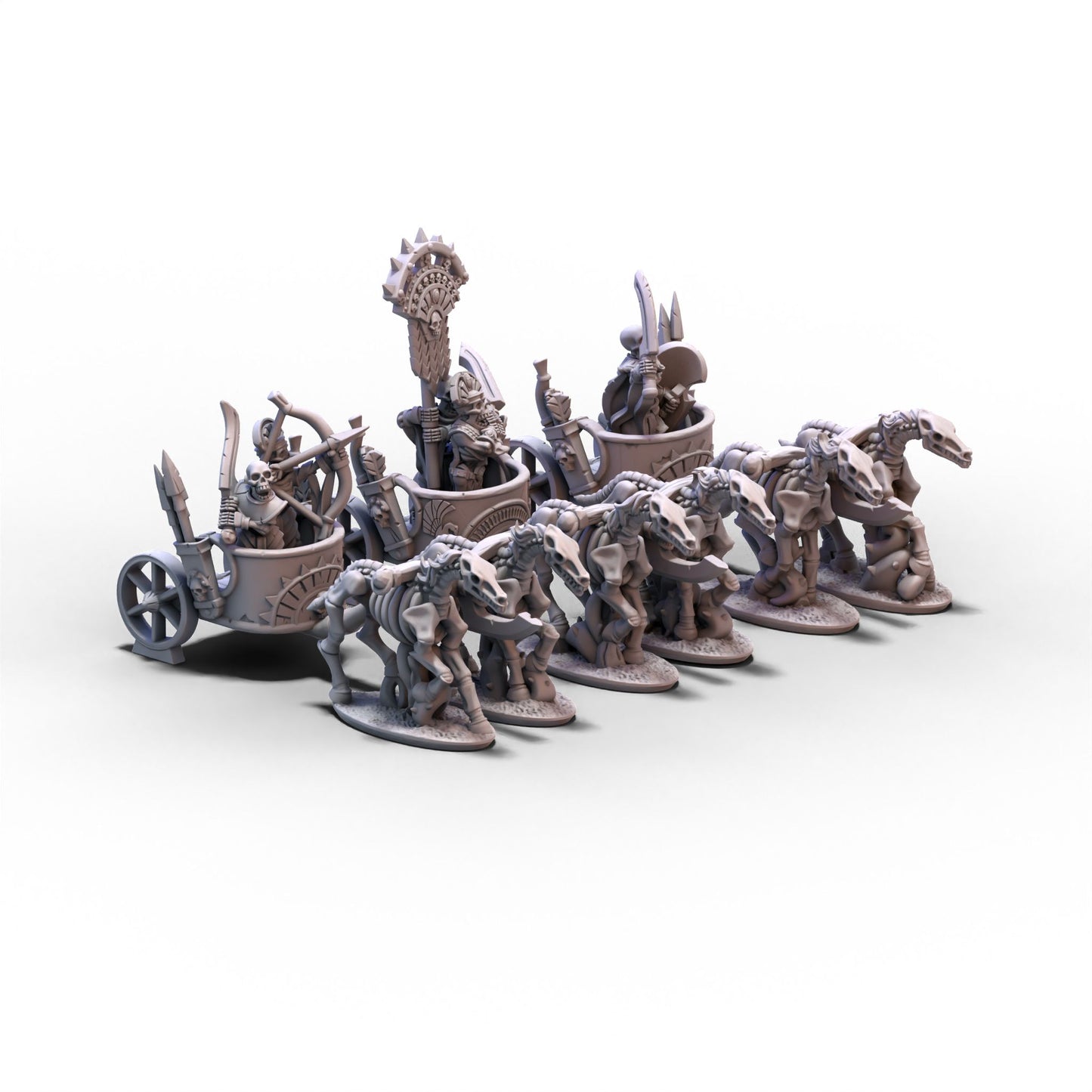 King of Sands | Skeleton Chariots Unit 1 | 10mm/15mm