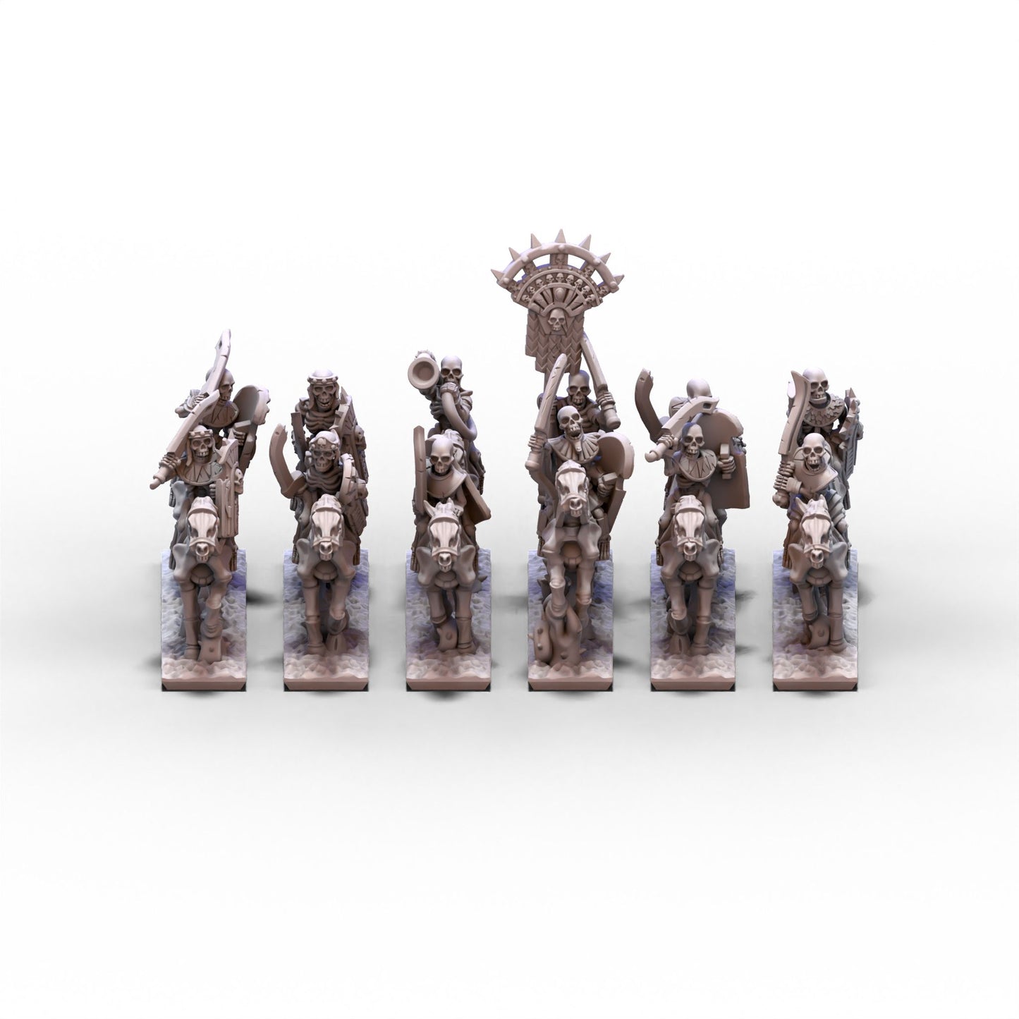 King of Sands | Skeleton Cavalry (Swords) Unit 2 | 10mm/15mm