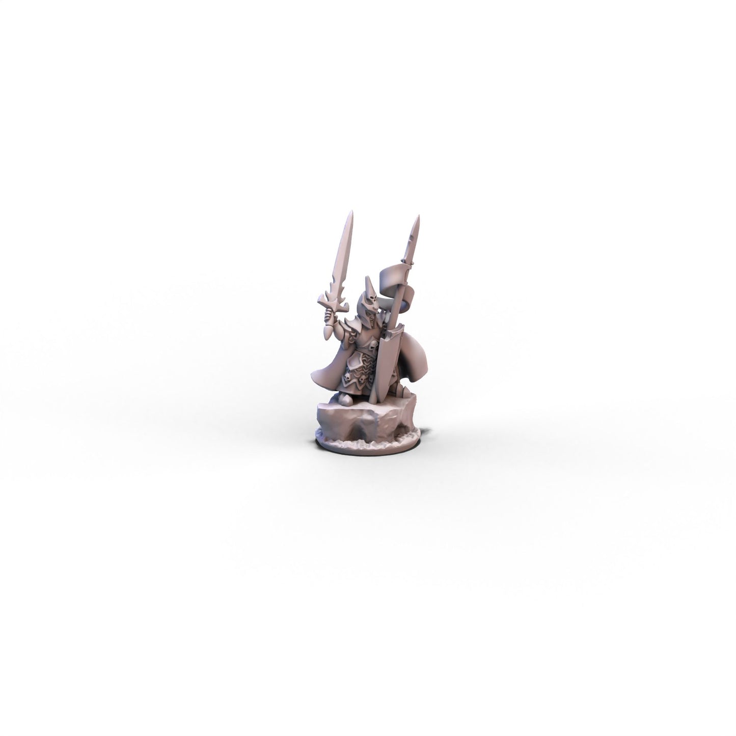 Dire Elves | Lord with Spear and Sword | 10mm/15mm