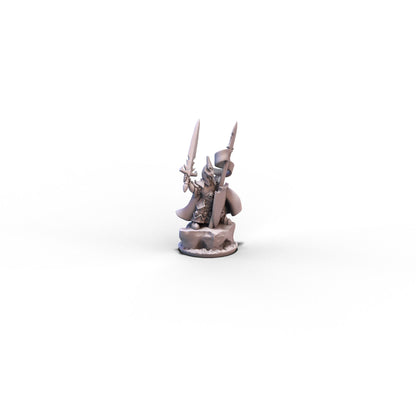 Dire Elves | Lord with Spear and Sword | 10mm/15mm