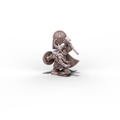 Sons of Ymir | Dwarf Prince with Hammer and Shield | 28mm/32mm