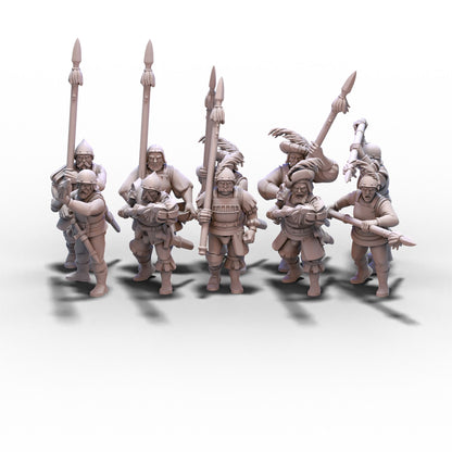 Sunland | Troops with Spears | 28mm/32mm