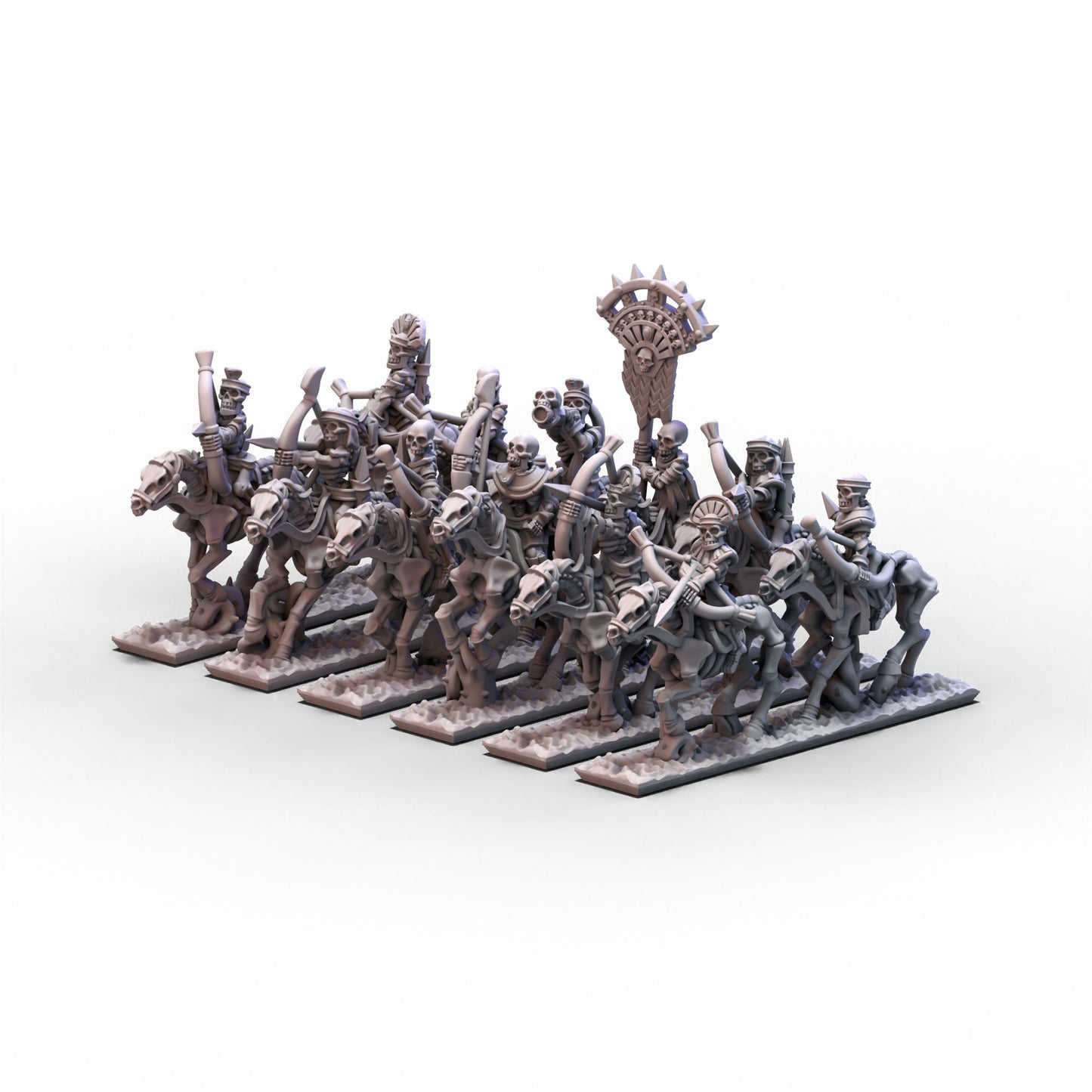 King of Sands | Skeleton Cavalry (Archers) Unit 1 | 10mm/15mm