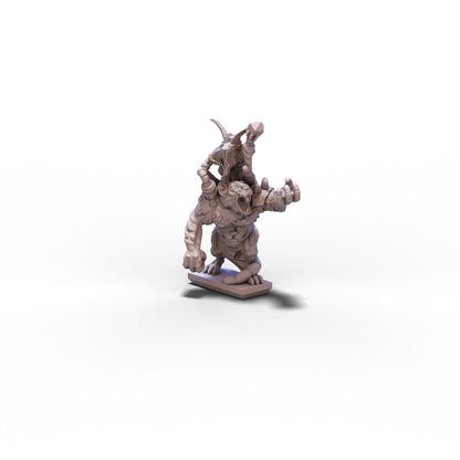 Vermin Clans | Seer on Rat Ogre V2 | 10mm/15mm