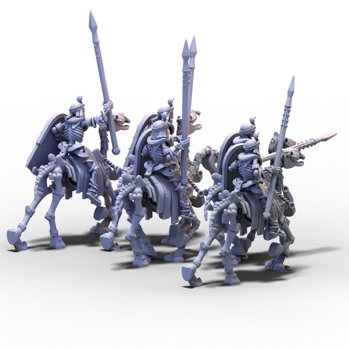 Eternal Dynasties | Ancient Skeletal Cavalry with Spears | 28mm/32mm