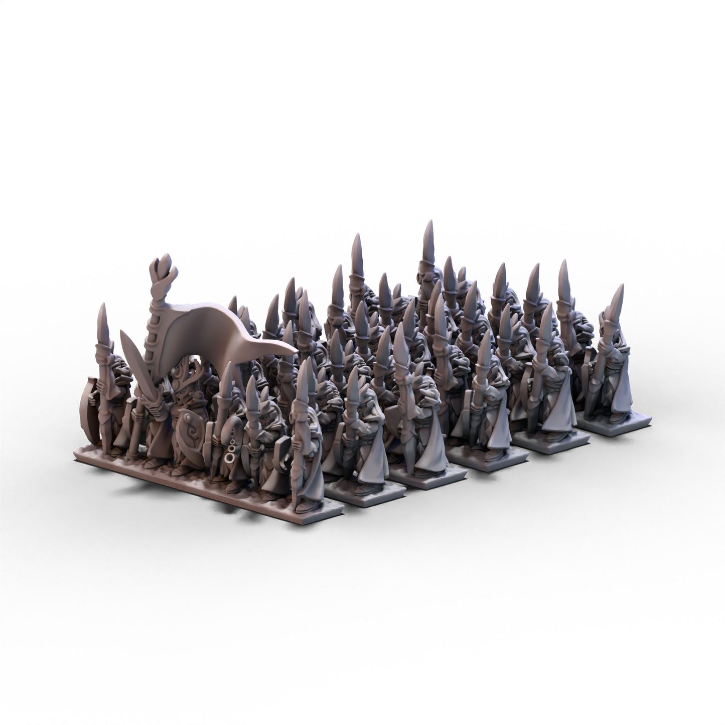 Wood Elves | Spears Unit 1 | 10mm/15mm