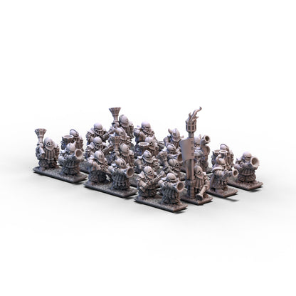 Dwarf Demonsmiths | Blenderbusses (Helmets) Unit 2 | 10mm/15mm