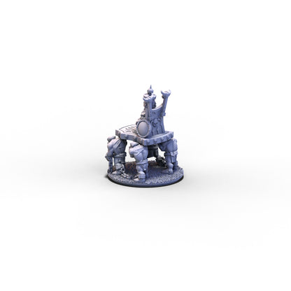 Dwarf Demonsmiths | Lord on Throne (Big Hat) | 10mm/15mm