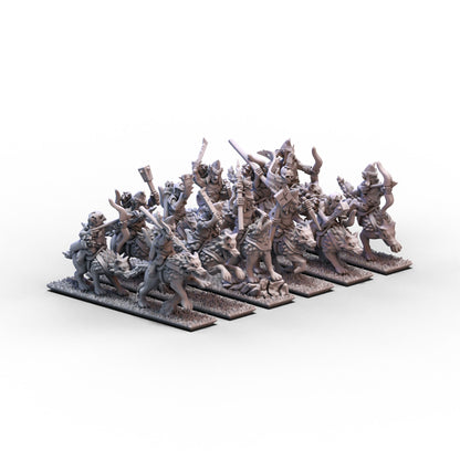 Dwarf Demonsmiths | Hobgoblin Wolf Riders Unit 1 | 10mm/15mm