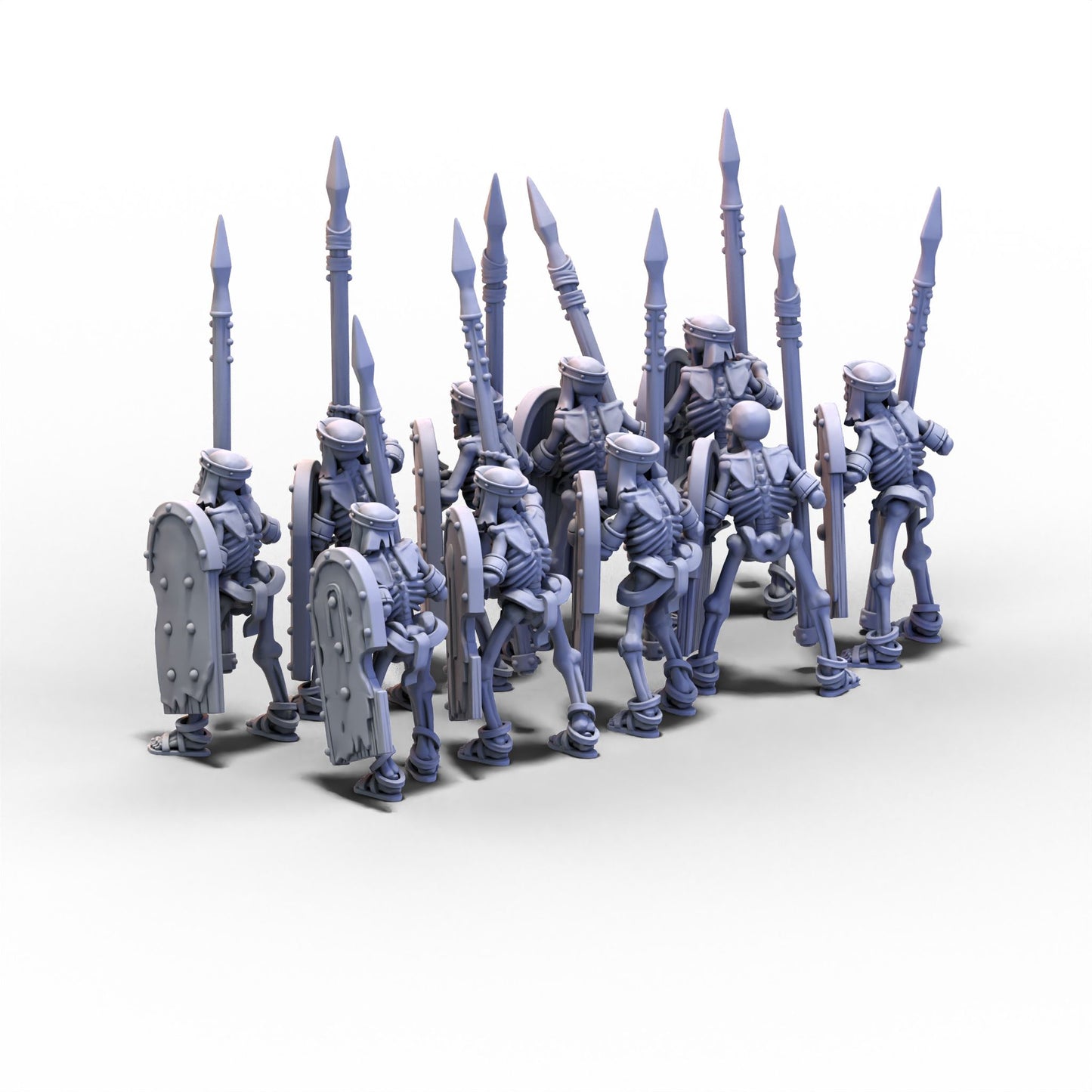 Eternal Dynasties | Ancient Skeletons with Spears | 28mm/32mm