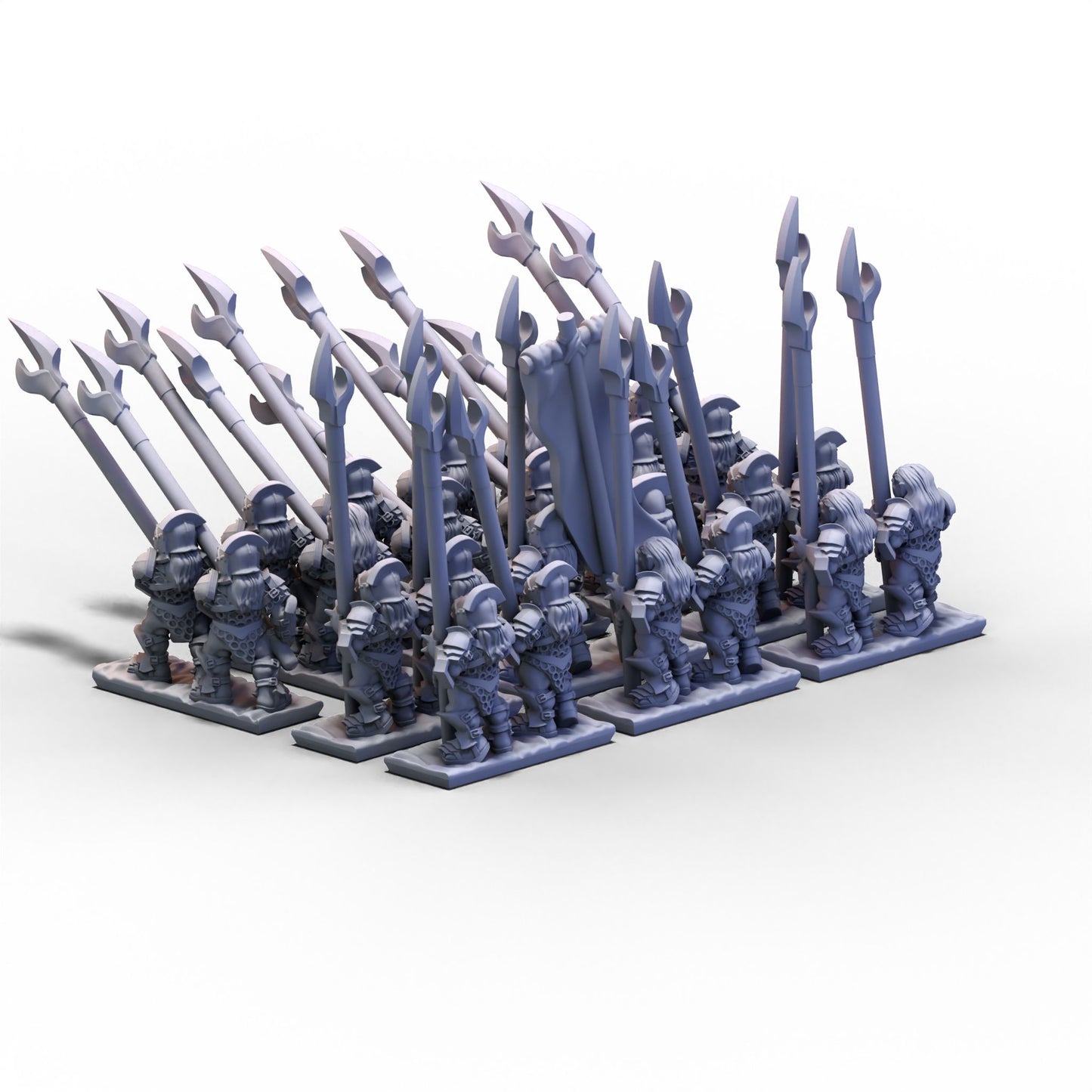 White Hand | Khoru-Kai Pikemen (3 stands) Unit 1 | 10mm/15mm