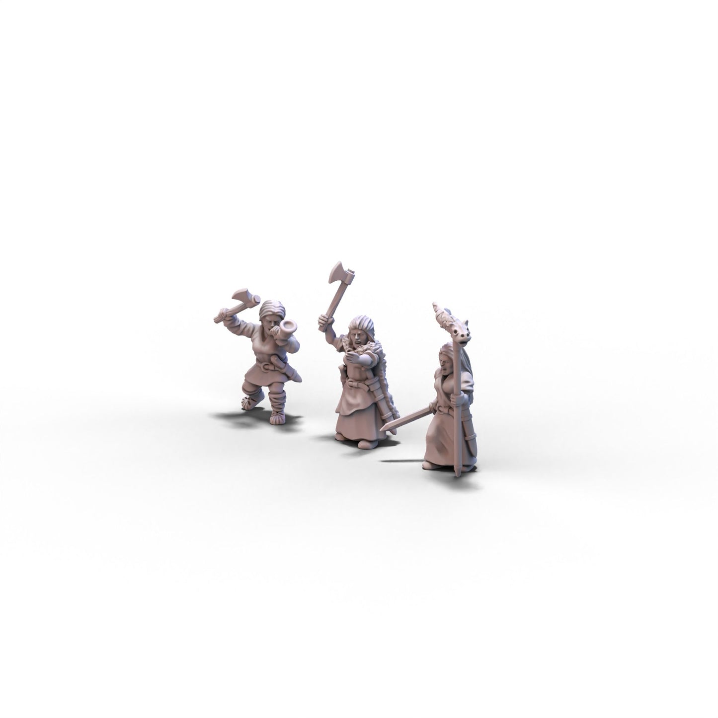 Germanic Tribes | Germanic Female Warriors Command Group | 15mm/28mm miniatures