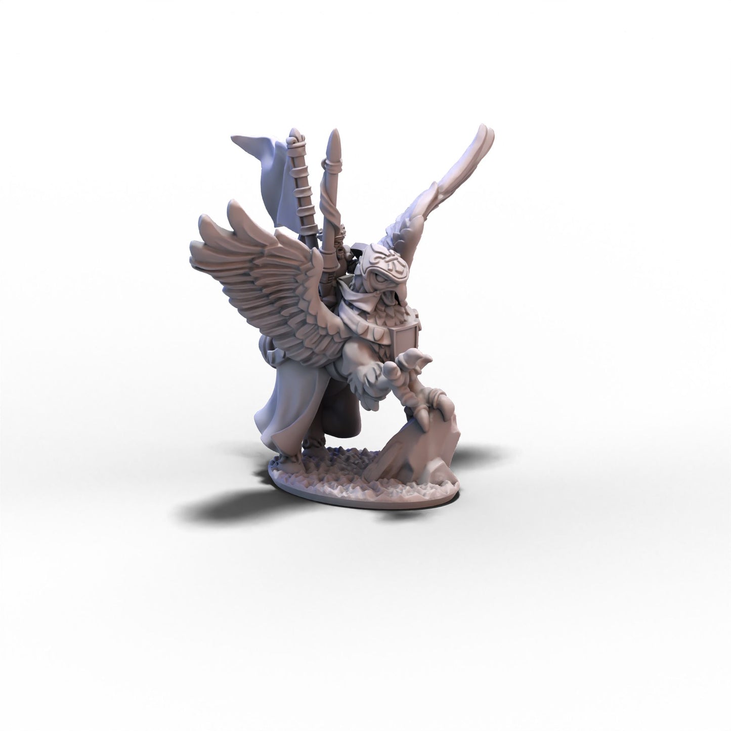 Chivalric Knights | Hippogriff with King | 10mm/15mm