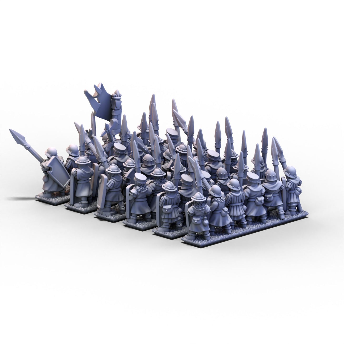 Chivalric Knights | Retainers Unit 1 | 10mm/15mm