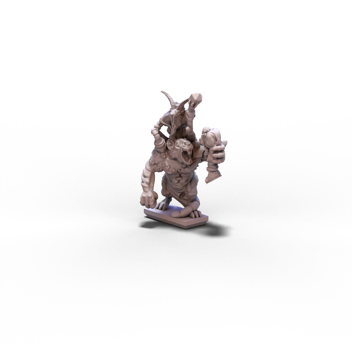 Vermin Clans | Seer on Rat Ogre V1 | 10mm/15mm