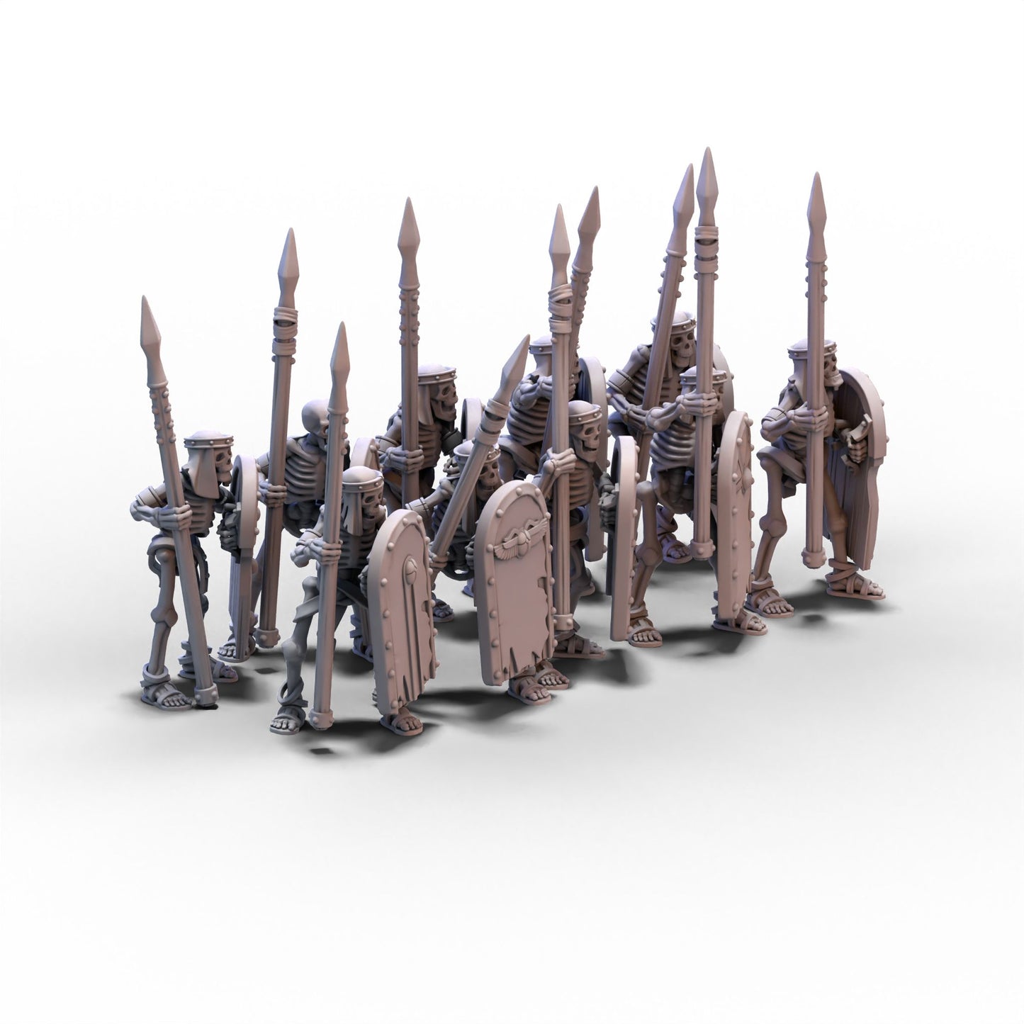 Eternal Dynasties | Ancient Skeletons with Spears | 28mm/32mm