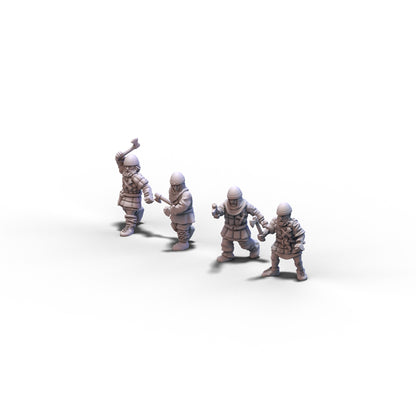 Scotland | Scot Warriors with Axes | 15mm/28mm miniatures