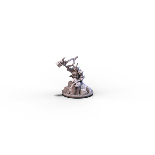 Dwarf Demonsmiths | Demonsmith Hero on Foot (Helmet) | 10mm/15mm