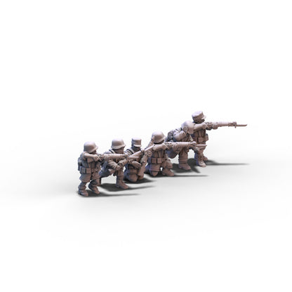 Germany | Afrika Korps Alternative Riflemen | 15mm/28mm miniatures