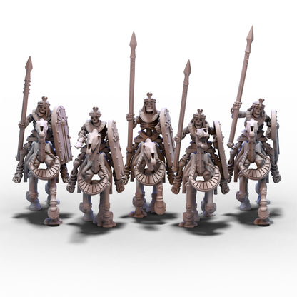 Eternal Dynasties | Ancient Skeletal Cavalry with Spears | 28mm/32mm