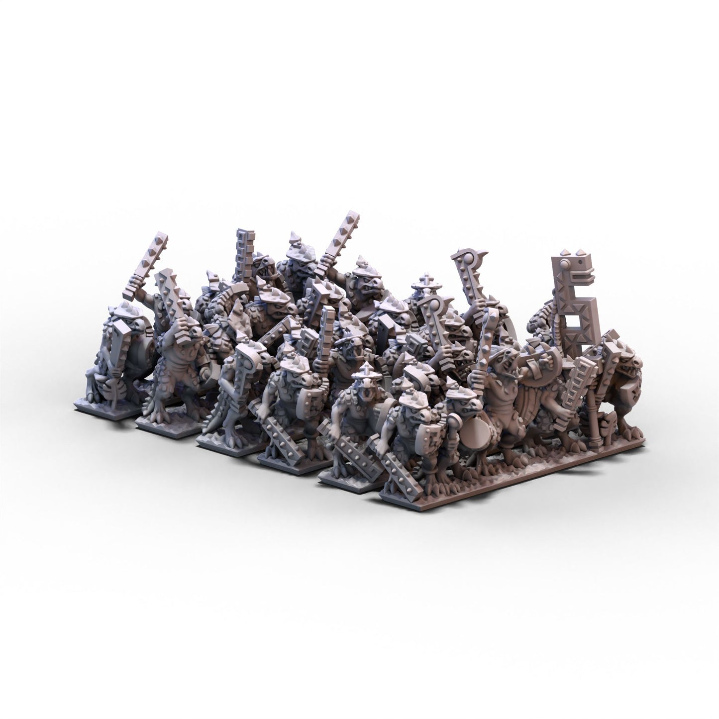 Reptilians | Warrior Infantry Unit 2 | 10mm/15mm