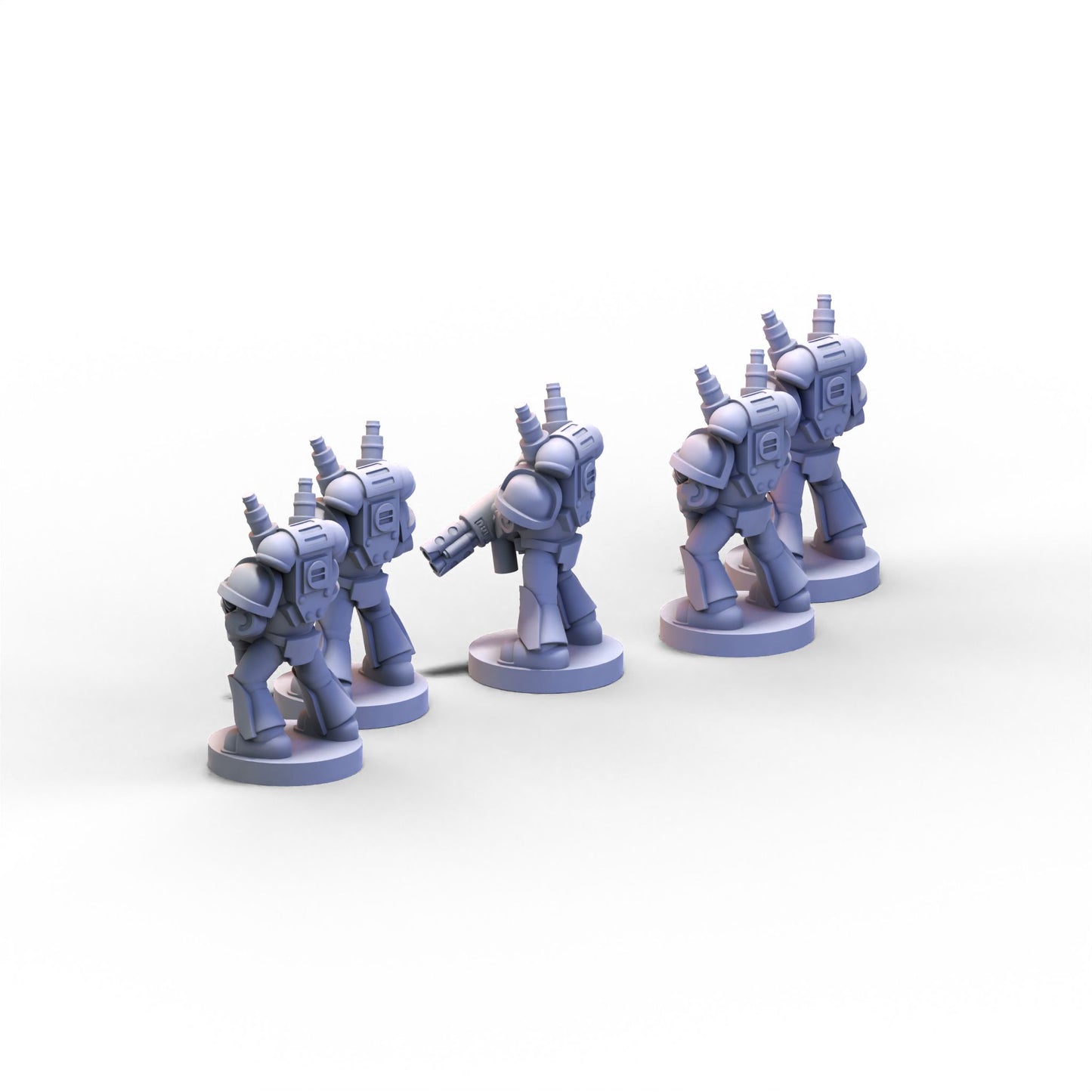 Space Crusaders | Teleporter Crusaders (Flamer) Unit | 6mm