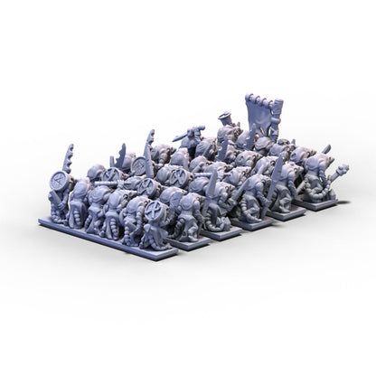 Vermin Clans | Rat Warriors Unit 1 | 10mm/15mm