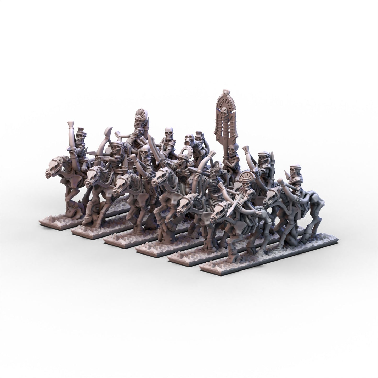 King of Sands | Skeleton Cavalry (Archers) Unit 2 | 10mm/15mm