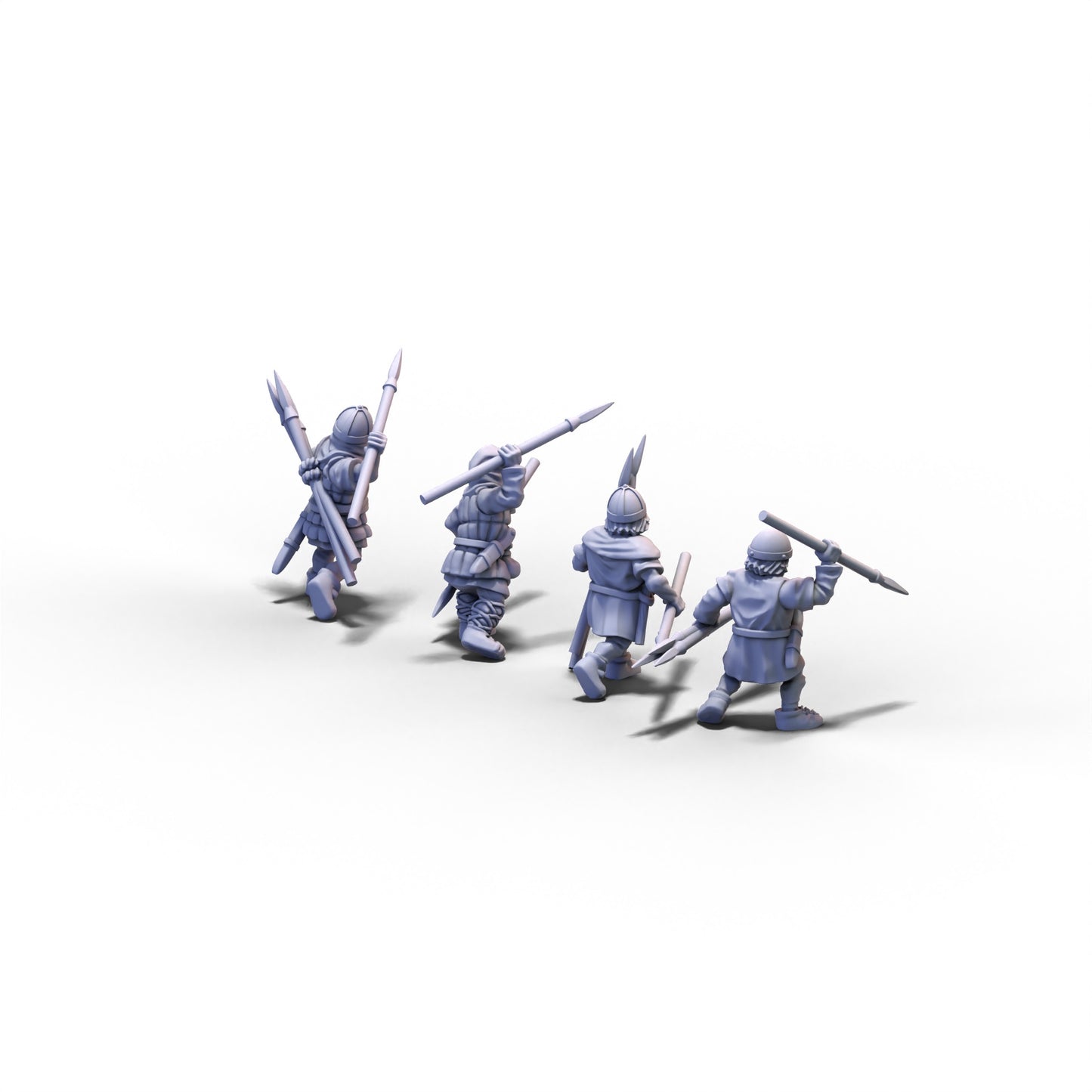 Medieval Unarmored Militia with Javelins | 15mm/28mm miniatures