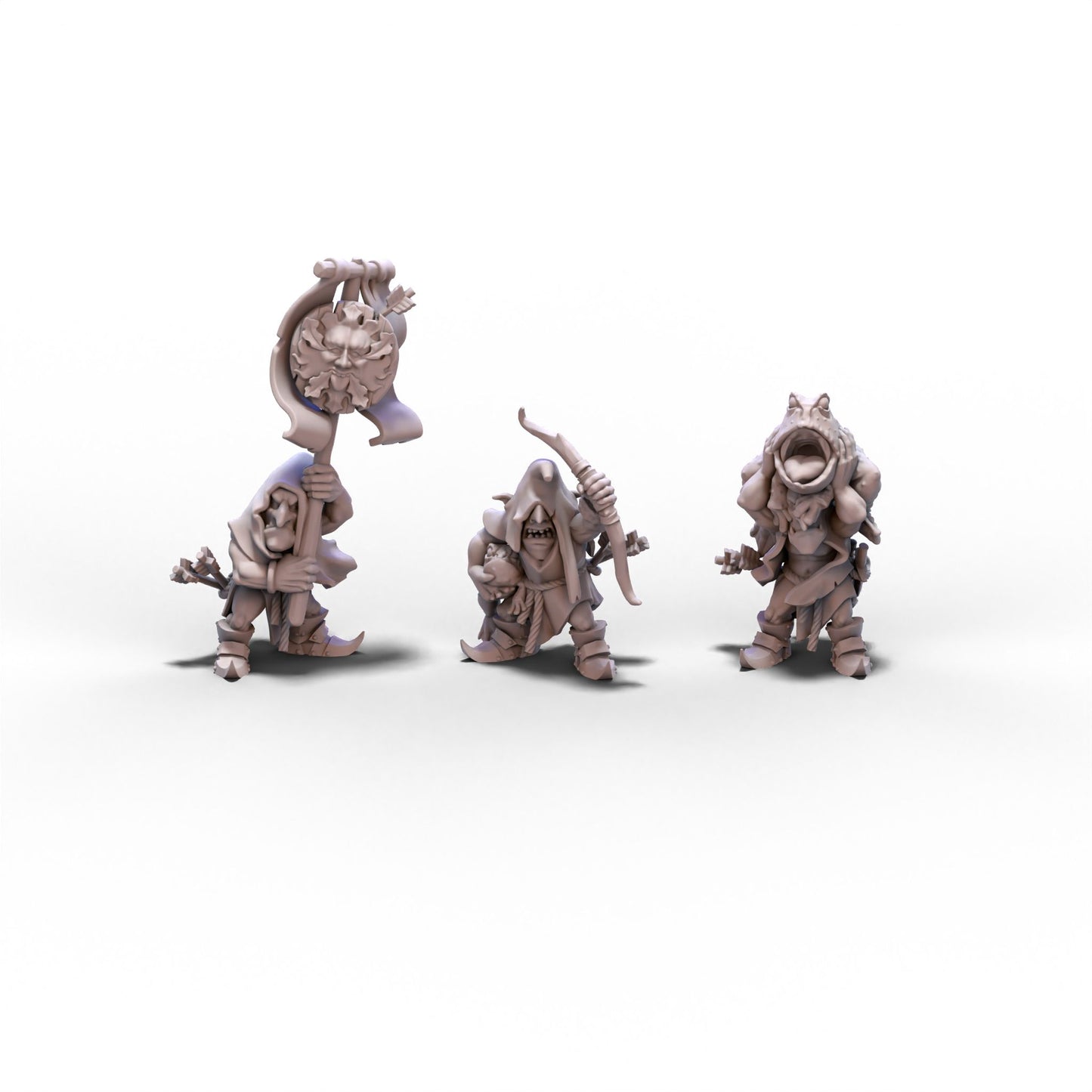 Goblin Tribes | Swamp Goblins with Bows | 28mm/32mm