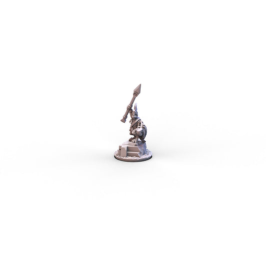 Reptilians | Hero with Spear | 10mm/15mm